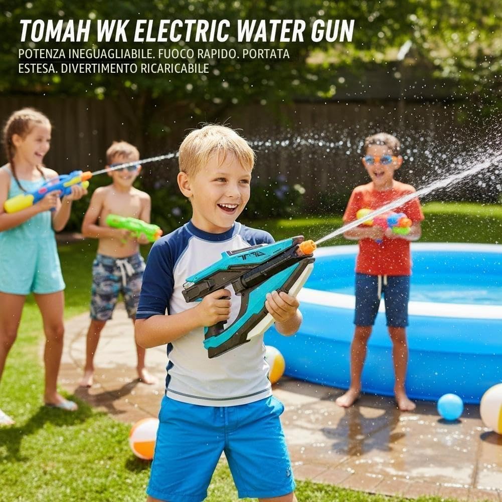 Rapid-Fire Electric Water Cannon Toy